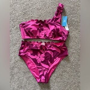 Pink Floral Bikini Set